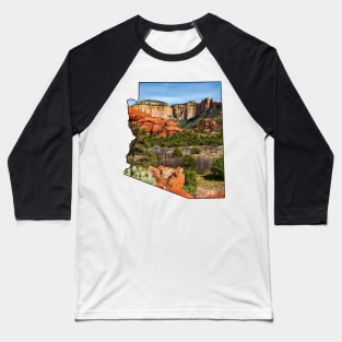 Arizona (Green Desert Canyon) Baseball T-Shirt